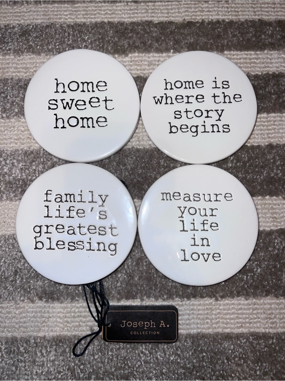 Set of 4 Ceramic Coasters